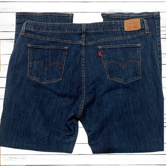 Levi's 415 Relaxed Bootcut Jeans WOMENS size 22W, Stretch, BLUE - Picture 2 of 10